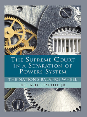 cover image of The Supreme Court in a Separation of Powers System